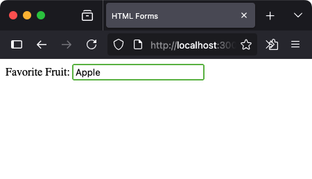 Form - Text Input