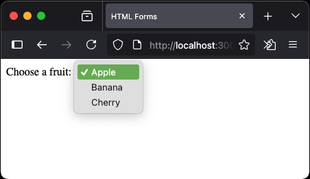 Form - Select Dropdowns