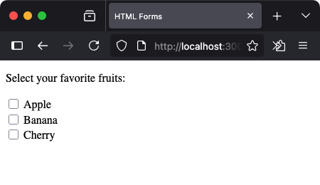 Form - Checkboxes