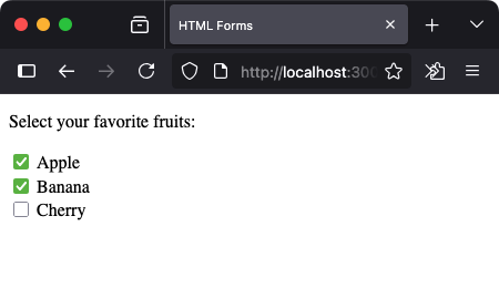 Form - Checkboxes