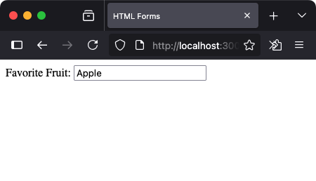 HTML - Text Input