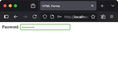 HTML - Password Input