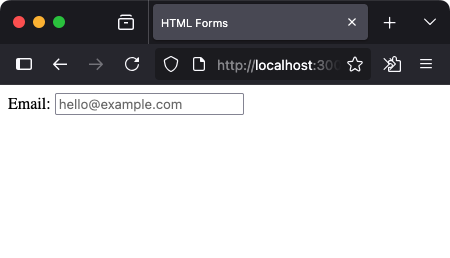 HTML - Email Input