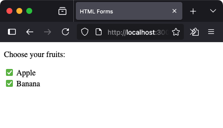 HTML - Checkbox Input