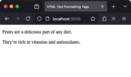 HTML Paragraphs
