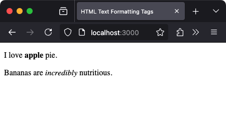 Bold and Italic Text