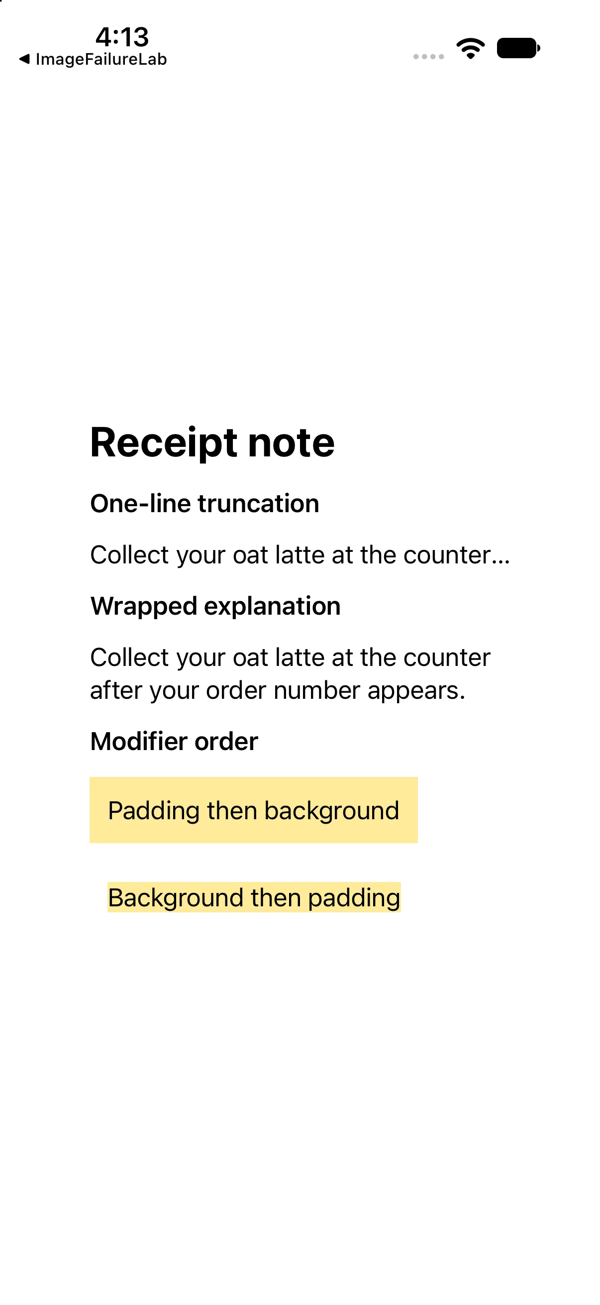 Compare truncation, wrapping and modifier order, captured from the corresponding built example