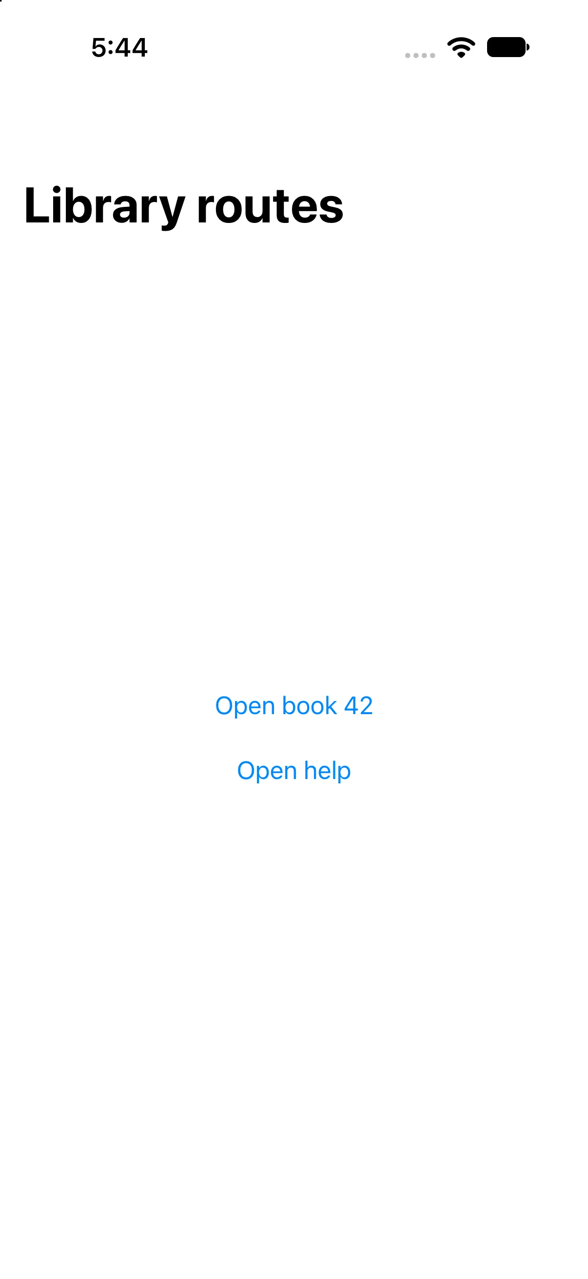 Library routes, Open book 42, Open help