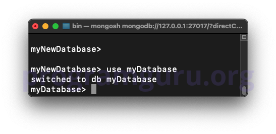 MongoDB Drop Database